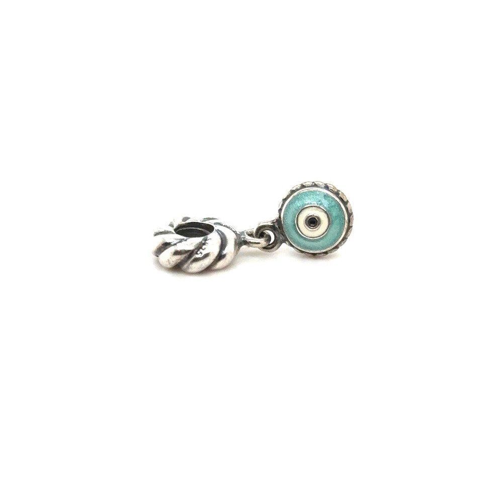 Pandora Sterling Silver Evil Eye Charm Turquoise Enamel S925 ALE 790554EN09